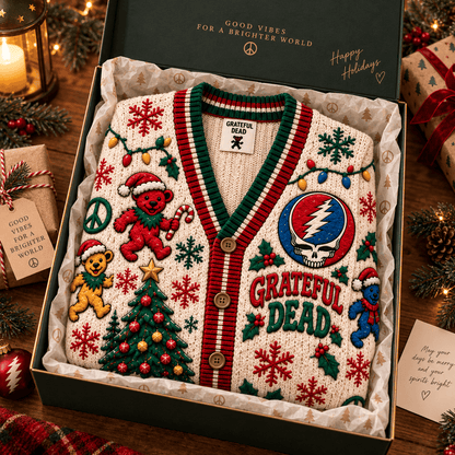 Grateful Dead Ugly Cardigan Christmas