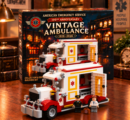 American Vintage Ambulance Building Set