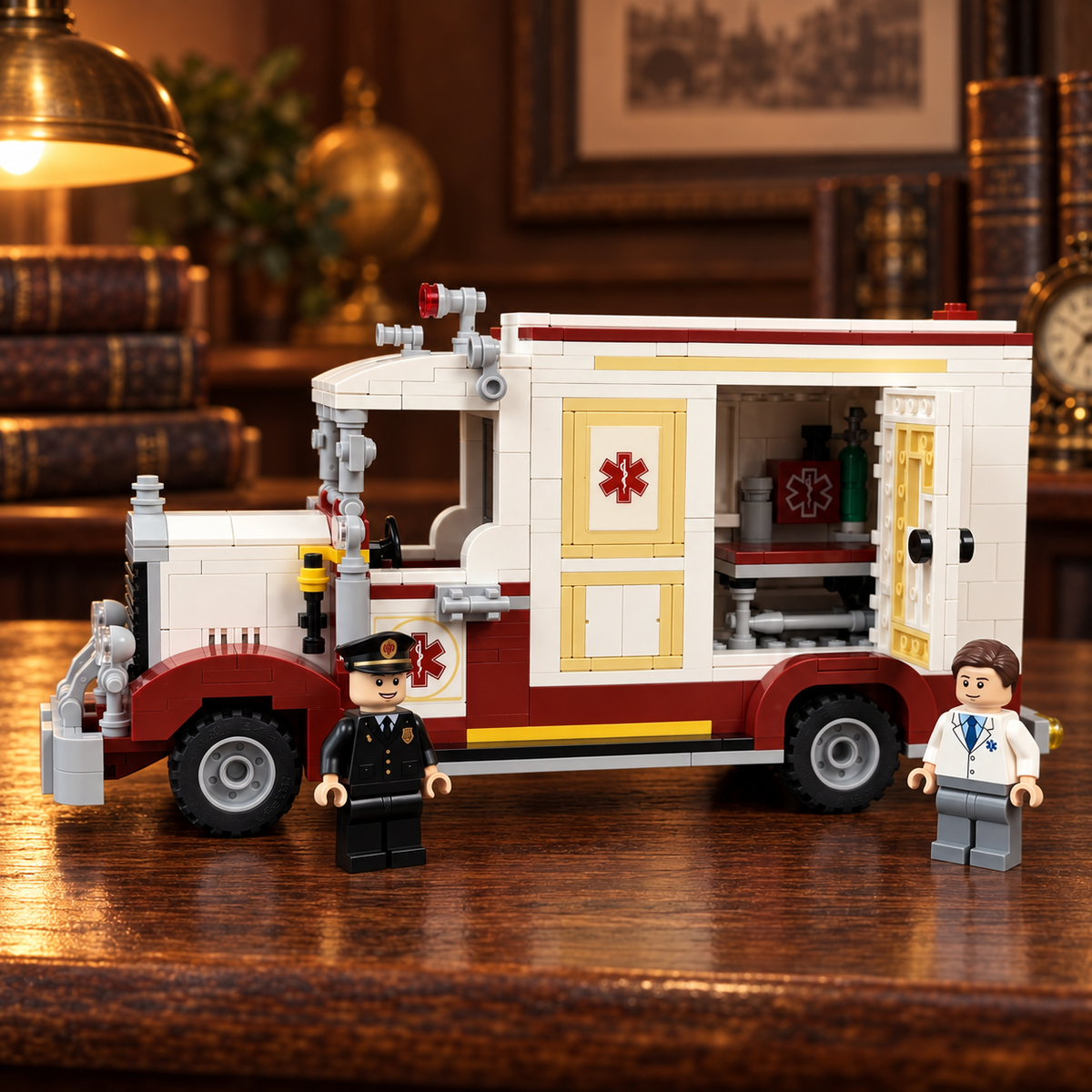 American Vintage Ambulance Building Set