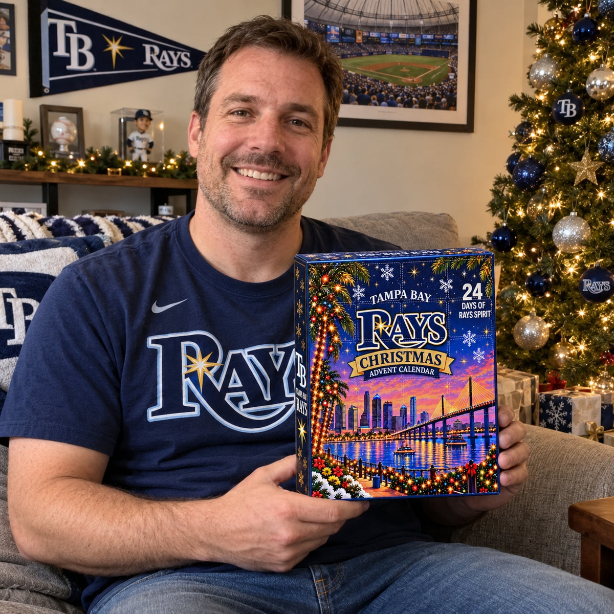 Tampa Rays Bay Christmas Advent Calendar  - 24 Days of Rays Spirit