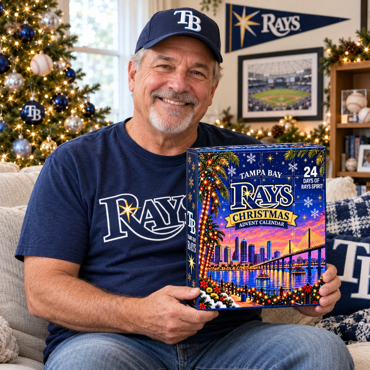 Tampa Rays Bay Christmas Advent Calendar  - 24 Days of Rays Spirit