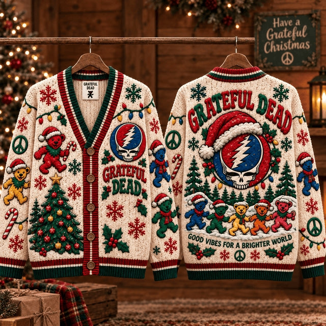 Grateful Dead Ugly Cardigan Christmas