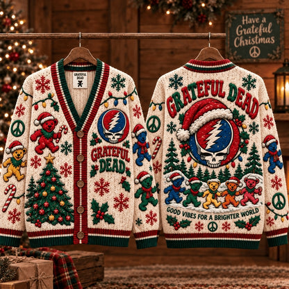 Grateful Dead Ugly Cardigan Christmas