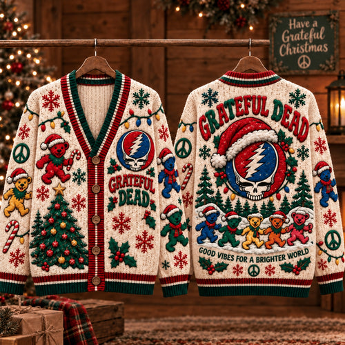 Grateful Dead Ugly Cardigan Christmas