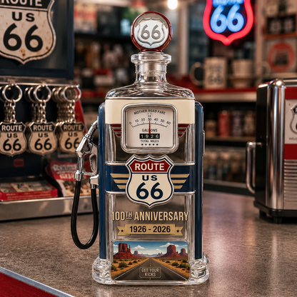 Route 66 100th Anniversary — Gas Pump Whiskey Decanter