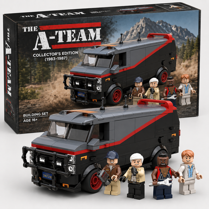 The A-Team Van & Crew Building Block Set