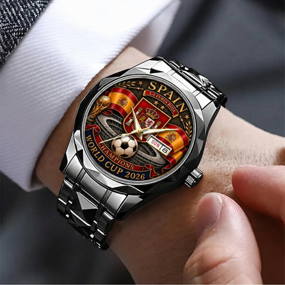 Spain World Cup 2026 Champions Luxury Quartz Watch