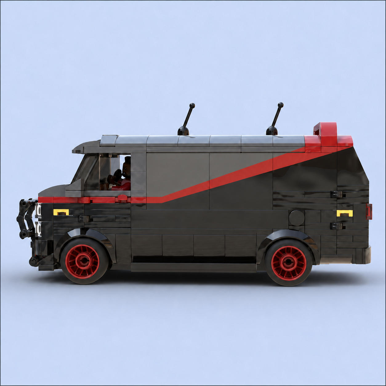 The A-Team Van & Crew Building Block Set