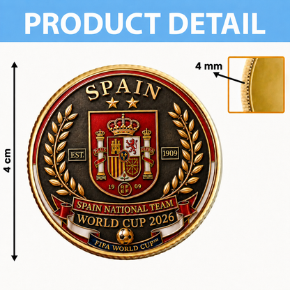 Spain World Cup 2026 Champions Commemorative Coin