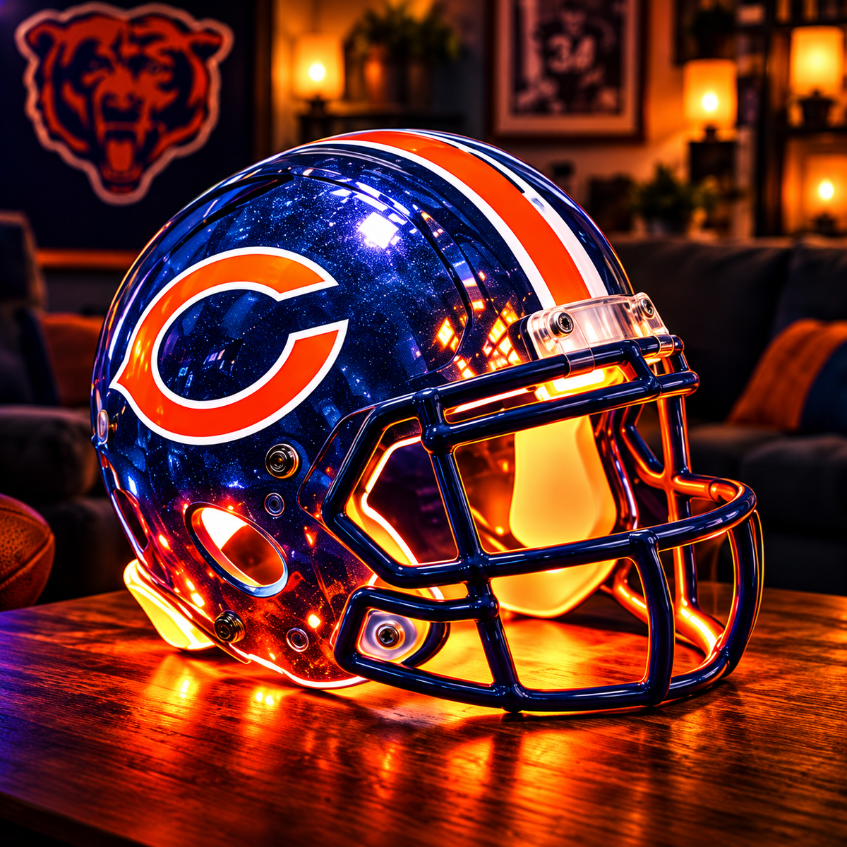 Football Helmet LED Lamp - Full 32 Team Styles 🏈