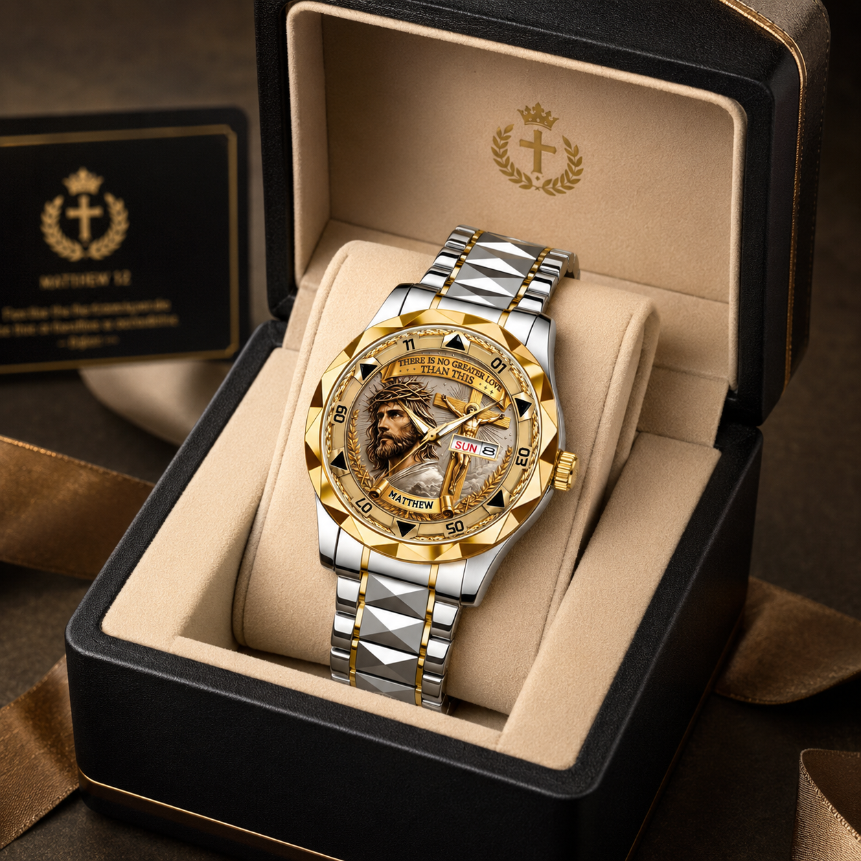 Personalized Jesus Christ Hand Watch
