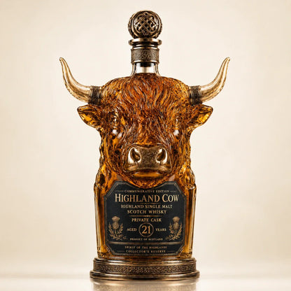 Highland Cow Whiskey Decanter – Collector's Edition