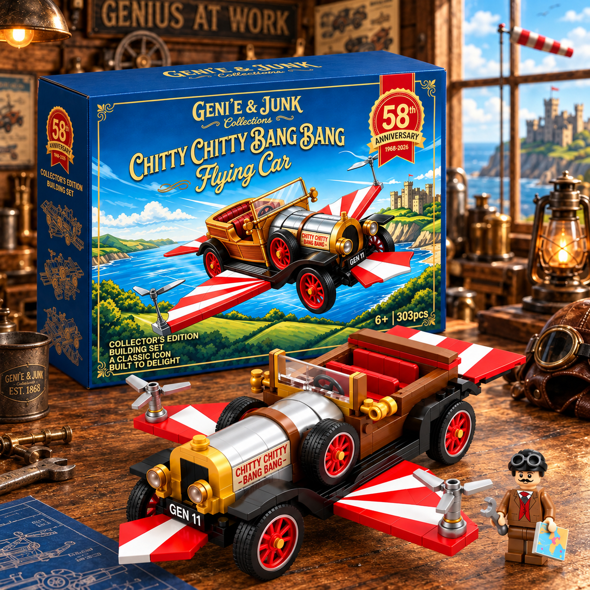 Chitty Flying Car 58th Anniversary Building Set