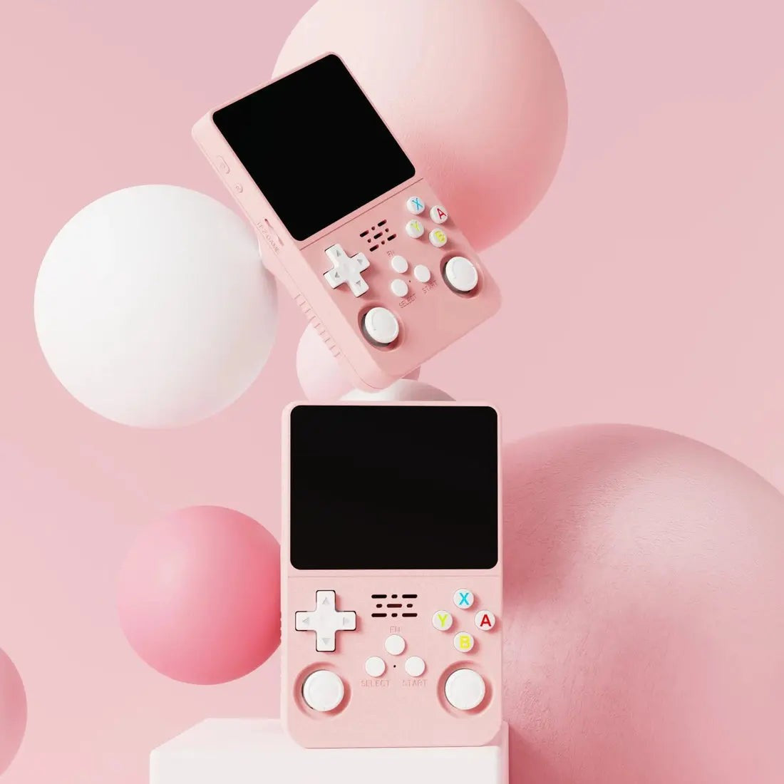 R36S Retro Handheld Game Console - Pink
