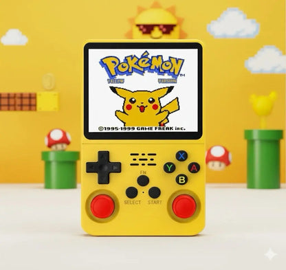 R36S Retro Handheld Game Console - Yellow