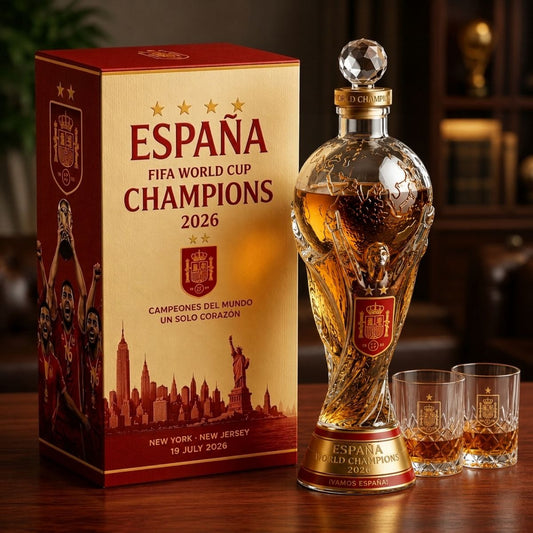 Spain World Cup 2026 Champions Limited Edition Whiskey Bottle