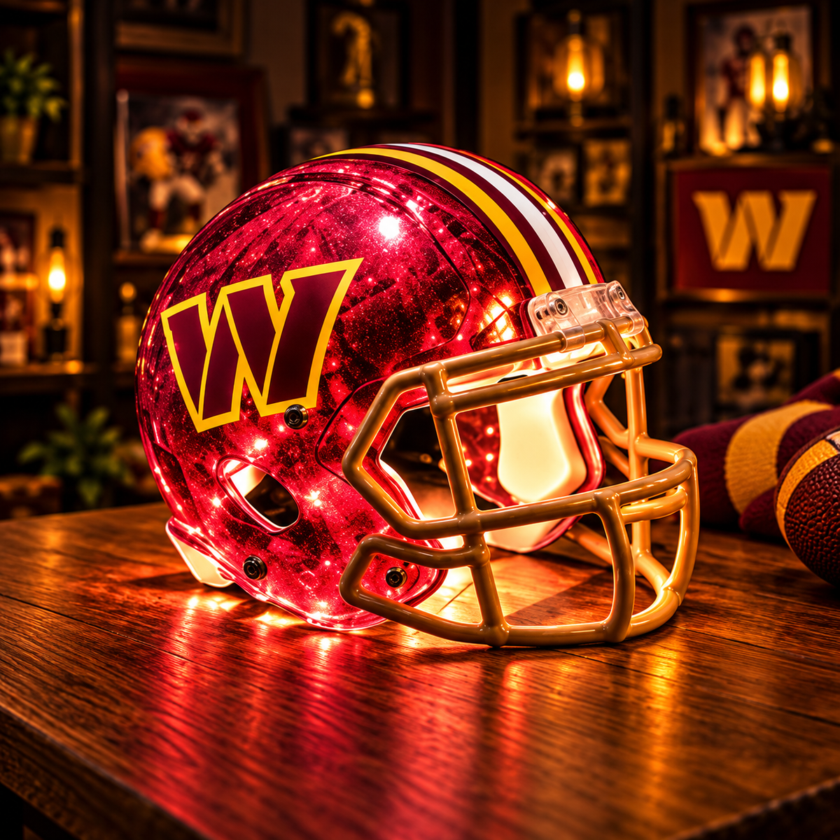 Football Helmet LED Lamp - Full 32 Team Styles 🏈